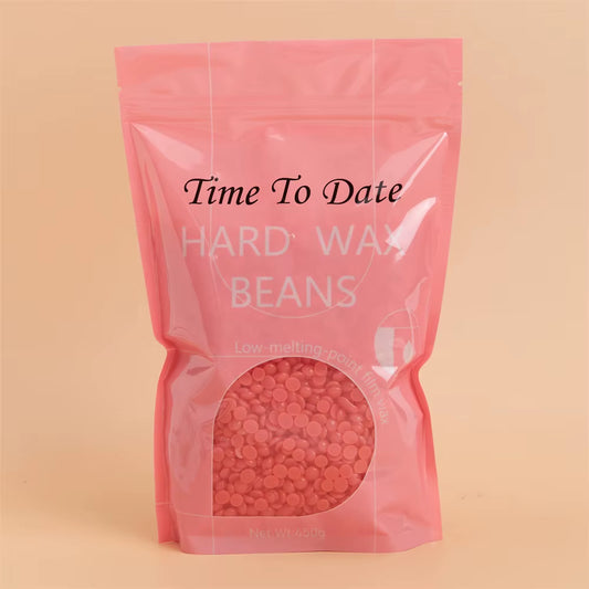 Time to Date Hot Film Strawberry Hard Full Body Waxing Natural for Sensitive Skin 1LB Coarse Hair Formula 450G Painless Wax